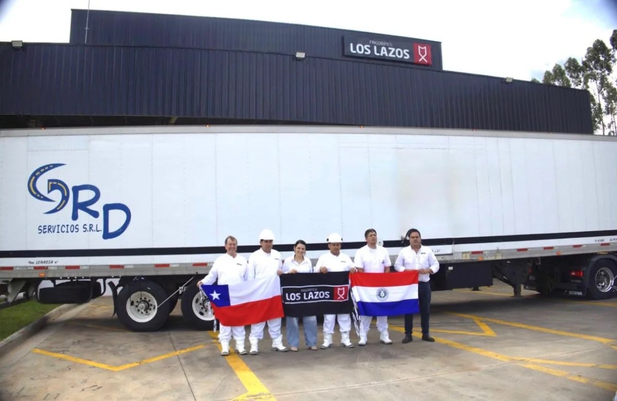 Frigorífico Los Lazos concretó la primera exportación de carne a Chile, el principal mercado de Paraguay